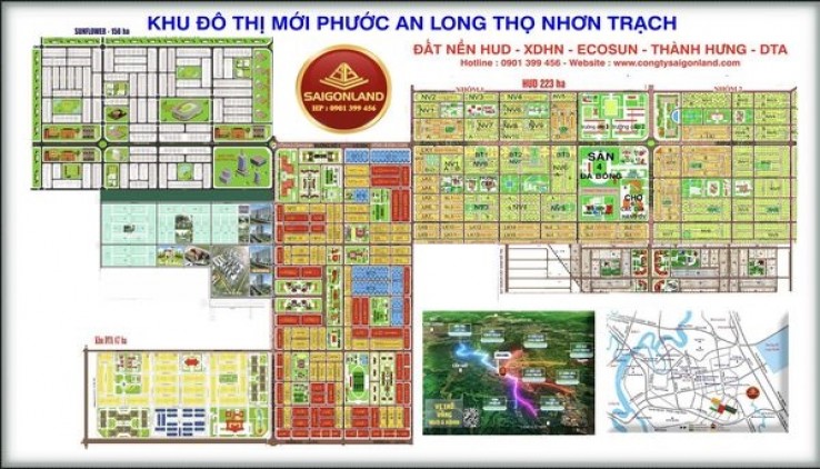 Saigonland Đầu Tư Mua Bán Ký Gửi đất nền dự án HUD và XDHN sổ sẵn  tại Nhơn Trạch Đồng Nai.
